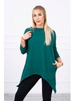 Bliuzonas su dviračio dekoracija nugaroje (Žalia)