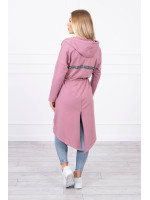 Kardiganas su ilgesne nugara (Tamsi rožinė)