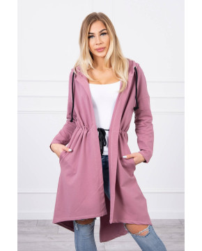 Kardiganas su ilgesne nugara (Tamsi rožinė) Kardiganas su ilgesne nugara (Tamsi rožinė)