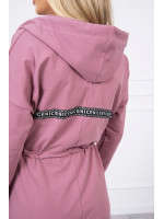 Kardiganas su ilgesne nugara (Tamsi rožinė)