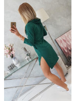 Suknelė su spalvinga aplikacija (Tamsi) (Žalia)