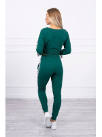 Dviejų dalių kostiumėlis su juostelėmis (Žalia)