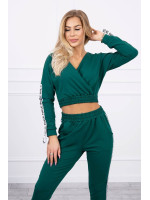 Dviejų dalių kostiumėlis su juostelėmis (Žalia)