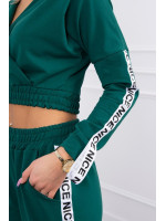 Dviejų dalių kostiumėlis su juostelėmis (Žalia)