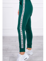 Dviejų dalių kostiumėlis su juostelėmis (Žalia)