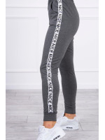 Dviejų dalių kostiumėlis su juostelėmis (Šviesi grafito)