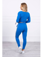 Dviejų dalių kostiumėlis su juostelėmis (Mėlyna)