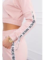 Dviejų dalių kostiumėlis su juostelėmis (Rožinė)