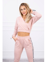 Dviejų dalių kostiumėlis su juostelėmis (Rožinė)