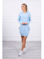 Suknelė su užrašu „Off White“ (Žydra)