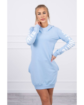 Suknelė su užrašu „Off White“ (Žydra) Suknelė su užrašu „Off White“ (Žydra)