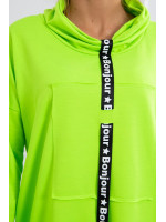 Suknelė su juostele priekyje (Žalia neoninė)