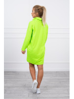 Suknelė su juostele priekyje (Žalia neoninė)