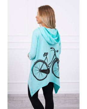 Bliuzonas su dviračio dekoracija nugaroje (Mėtos) Bliuzonas su dviračio dekoracija nugaroje (Mėtos)