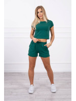 Medvilninis komplektas su šortais (Žalia)