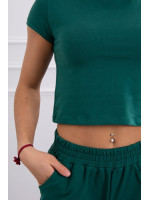 Medvilninis komplektas su šortais (Žalia)