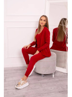 3 dalių laisvalaikio kostiumėlis (Raudonas)