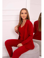 3 dalių laisvalaikio kostiumėlis (Raudonas)