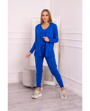 3 dalių laisvalaikio kostiumėlis (Mėlynas) 3 dalių laisvalaikio kostiumėlis (Mėlynas)