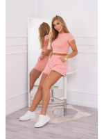 Medvilninis komplektas su šortais (Abrikoso)