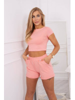 Medvilninis komplektas su šortais (Abrikoso)