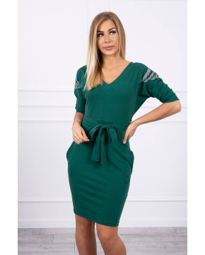 Suknelė su sparnų dekoracija (Žalia) Suknelė su sparnų dekoracija (Žalia)