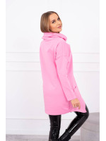 Prailgintas bliuzonas su asimetrišku priekiu (Šviesiai rožinė)