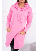 Prailgintas bliuzonas su asimetrišku priekiu (Šviesiai rožinė)