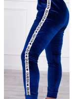 Veliūrinis kostiumėlis su užrašu „Queen“ (Mėlyna)