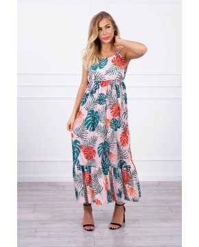 Ilga romantiška suknelė (Rožinė) Ilga romantiška suknelė (Rožinė)