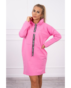 Suknelė su juostele priekyje (Rožinė) Suknelė su juostele priekyje (Rožinė)