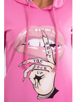 Suknelė su spalvinga aplikacija (Šviesi) (Rožinė)