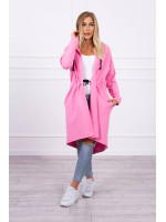 Kardiganas su ilgesne nugara (Šviesi rožinė)