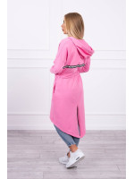 Kardiganas su ilgesne nugara (Šviesi rožinė)