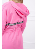 Kardiganas su ilgesne nugara (Šviesi rožinė)