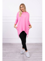 Bliuzonas su dviračio dekoracija nugaroje (Šviesi rožinė)