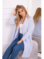 Megztinis su šikšnosparnio rankovėmis (Mėlyna)