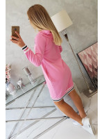 Suknelė su gobtuvu „NewYork Brooklyn“ (Šviesiai rožinė)