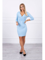 Aptempta suknelė (Mėlyna)