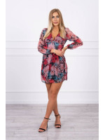 Gėlėta suknelė (Juoda)