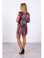 Gėlėta suknelė (Juoda)