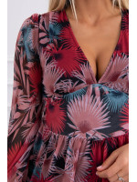 Gėlėta suknelė (Juoda)