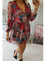 Gėlėta suknelė (Juoda)