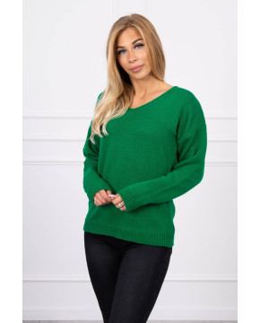 Megztinis su V formos iškirpte (Žalia) Megztinis su V formos iškirpte (Žalia)