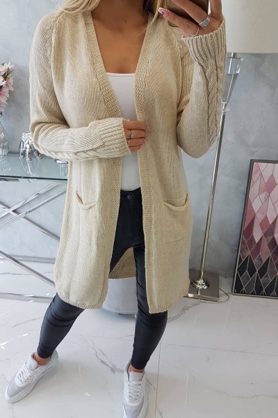 Megztinis su 70% vilnos (Smėlio spalvos)