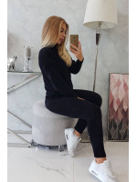 Dviejų dalių kostiumėlis su alpakos vilna (Juoda)