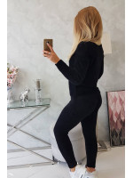 Dviejų dalių kostiumėlis su alpakos vilna (Juoda)