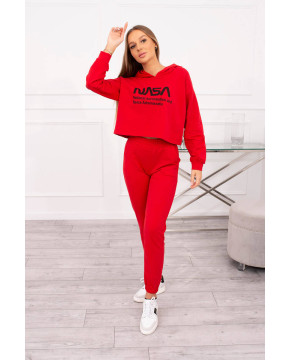 Dviejų dalių kostiumėlis „Nasa“ (Raudona) Dviejų dalių kostiumėlis „Nasa“ (Raudona)