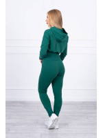 Dviejų dalių kostiumėlis su plačiomis rankovėmis (Žalia)