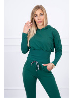 Dviejų dalių kostiumėlis su plačiomis rankovėmis (Žalia)